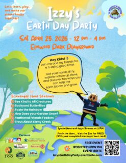 We look forward to seeing you on April 25th for Izzy's Earth Day Party!