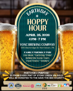 Make your way to VONC Brewing Company (1210 Stanbridge St.) from 4–7 PM for the Earth Day Hoppy Hour. 

Live music, Earth Day trivia, behind-the-scenes brewery tours, food trucks, and vendors — all in one place. 

It's a party for a purpose, too: $1 from every pint of Stony Creek IPA sold goes directly to the Save the Bee Charity. No registration needed — just show up.

We hope to see you today.
